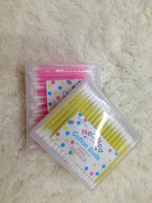 专业棉签批发优选 禾竣日用品厂PP四方盒塑料杆棉签特惠供应